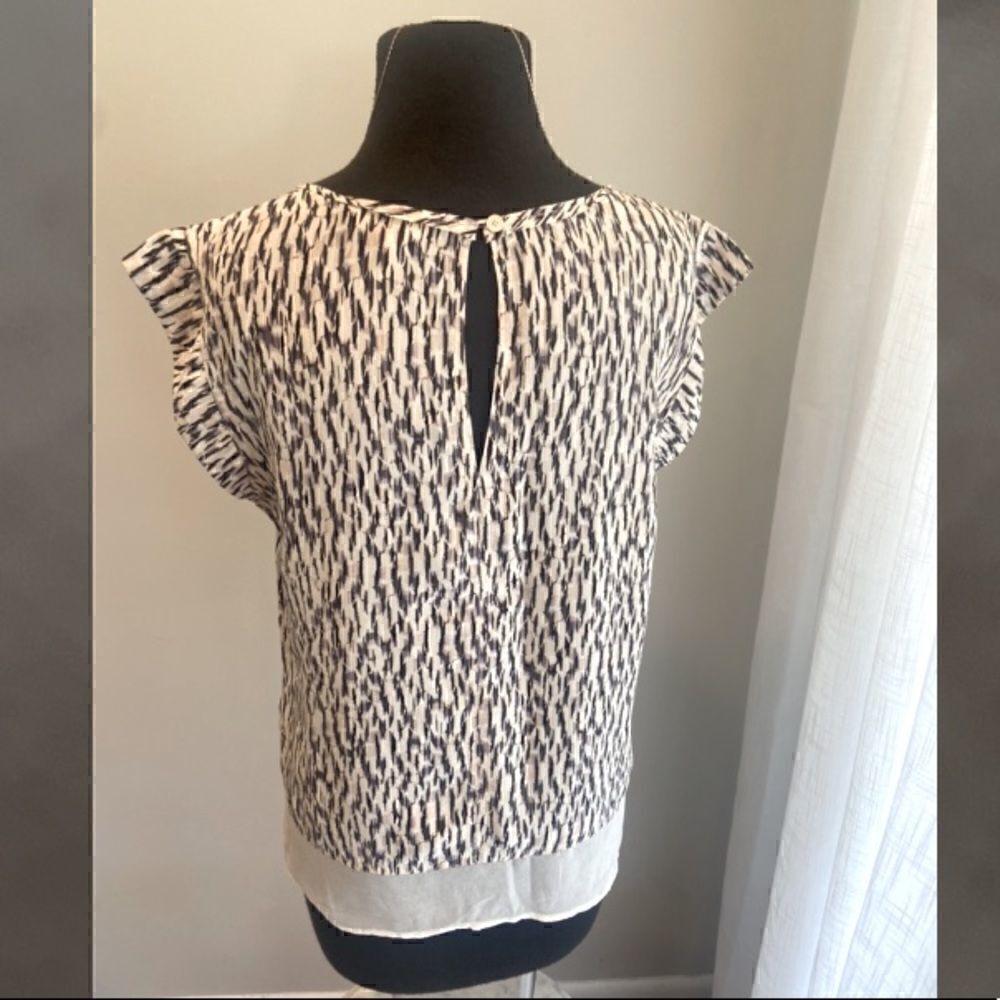 Rebecca Taylor Mirage Cap Sleeve Silk Shell - Picture 8 of 16